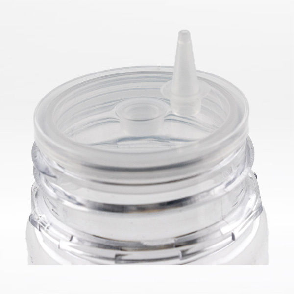 Flacon transparent 60ml : fiole vide gradué 120ml