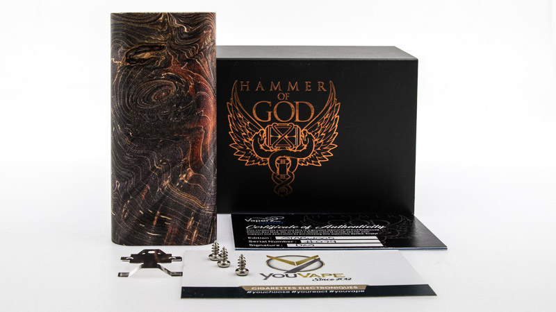 packaging complet de la box hammer of god stabwood
