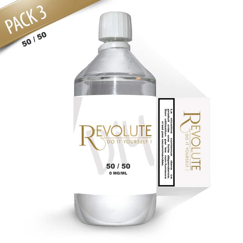 Base 3mg 50/50 1 litre par Revolute