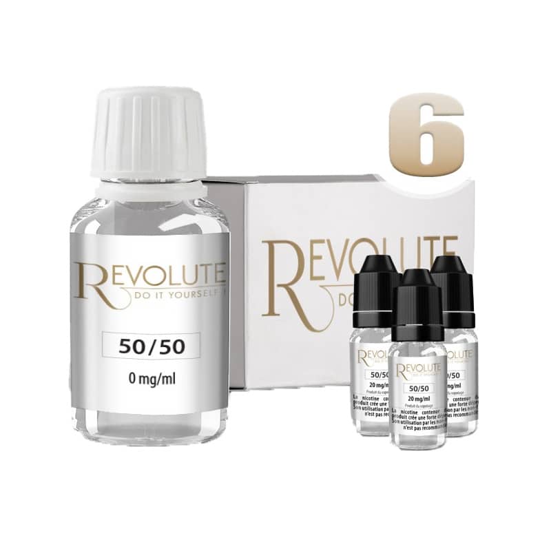 Base 6mg 50/50 100ml par revolute