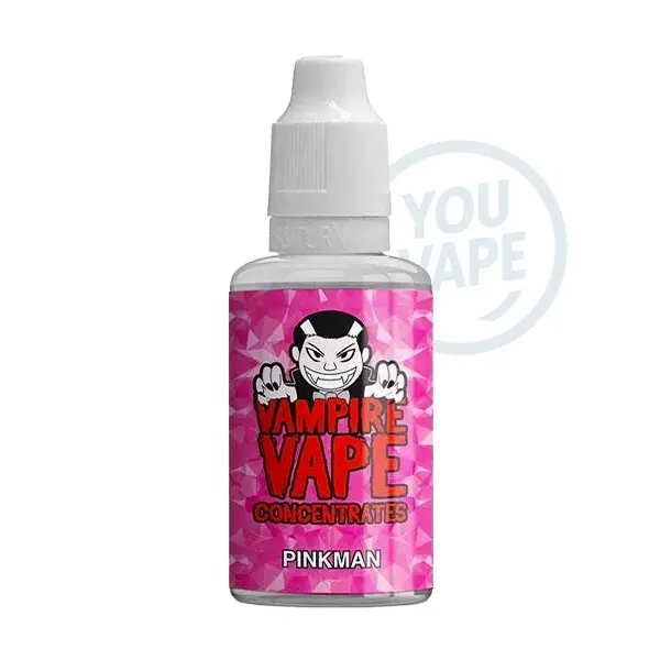 L'arôme concentré Pinkman de la marque Vampire Vape est une recette à base de fruits rouges composée de fraises, de framboises et de cerises.