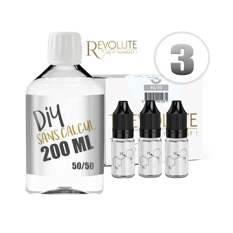 Base 3mg 50/50 200ml par revolute