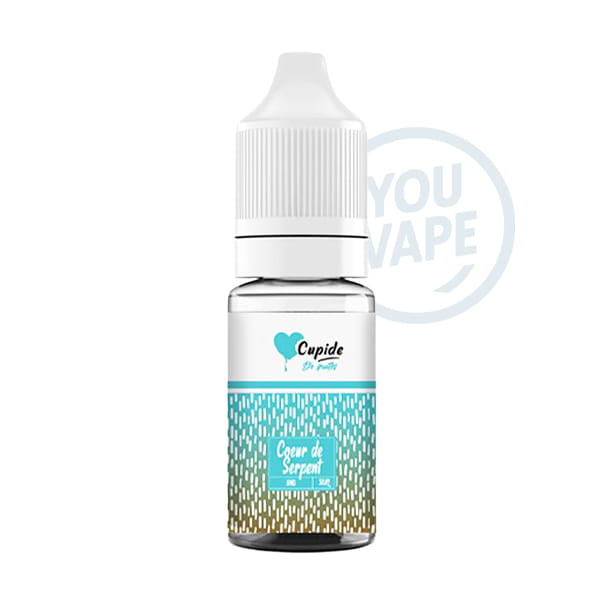 Cœur de Serpent 10ml – Cupide : framboise bleue, fruit du serpent et fraîcheur dans un e-liquide français 50/50.