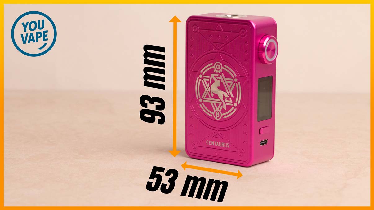 Les dimensions de la Box Centaurus M200 