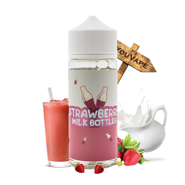 Eliquide Strawberry Milk Bottles 100ml par Vape Royale