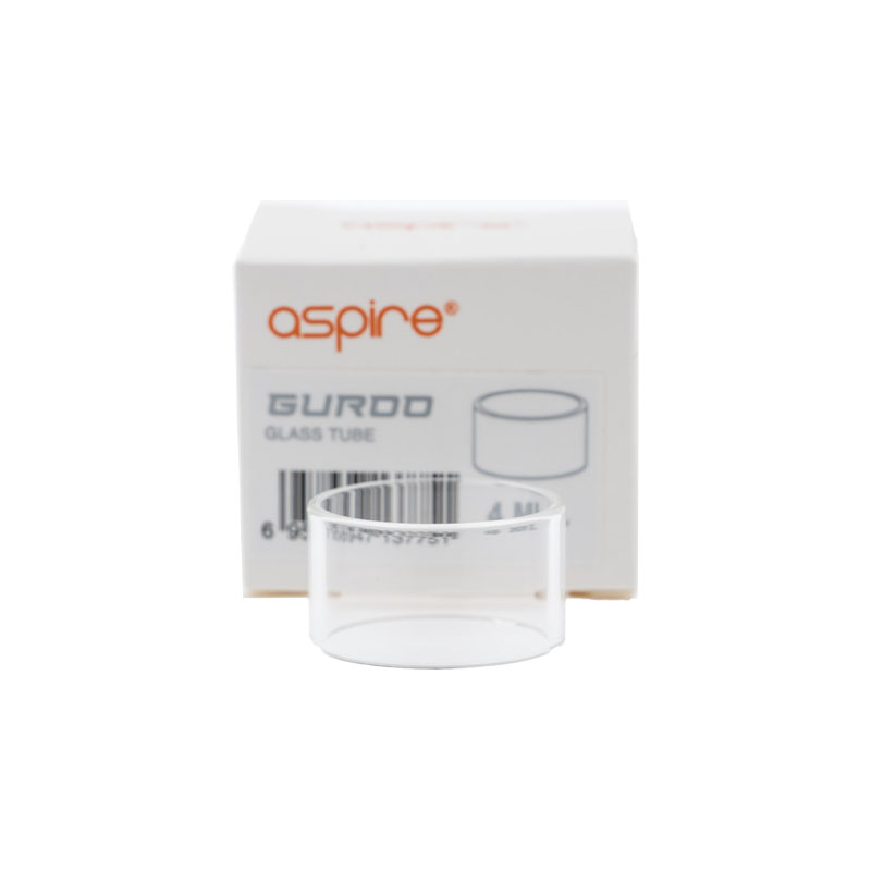 Réservoir droit en pyrex de rechange pour le clearomiseur Guroo de Aspire. Cette version droite, peut contenir 4ml de eliquide.