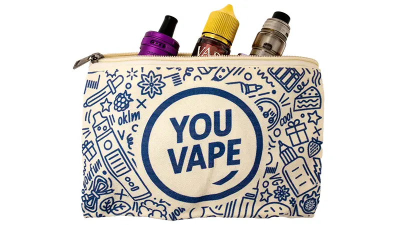 Contenance de la pochette de transport Youvape