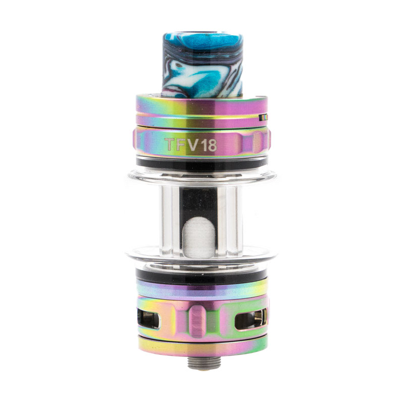 Le TFV18 de Smok réinvente la vape subohm, avec d'énormes entrées d'air et, surtout, des résistances en mesh capables d'encaisser les chains vape les plus débridés.