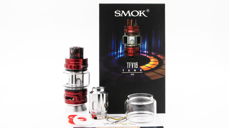 Contenu du coffret du TFV18 Tank de Smok