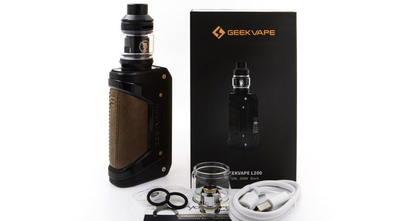 Contenu du coffre du kit Aegis L200 par Geek Vape