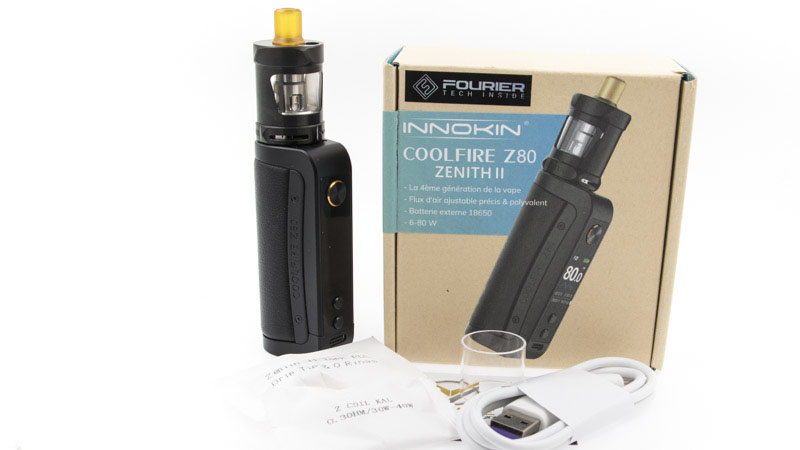 Contenu du coffret du Kit Coolfire Z80 de Innokin