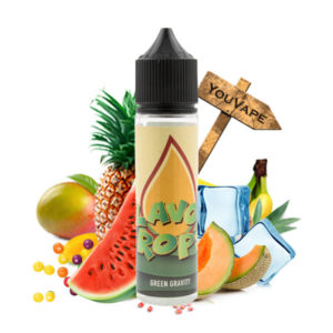 Le e liquide Green Gravity de Flavor Drops est une symphonie de fruits, fraîche et acidulée, associant pastèques, melons et fruits exotiques à la mode Phillippine.