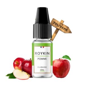 Le e liquide Pomme de Roykin vous offre un bonheur simple : croquer une pomme verte, bien sucrée et légèrement acidulée.