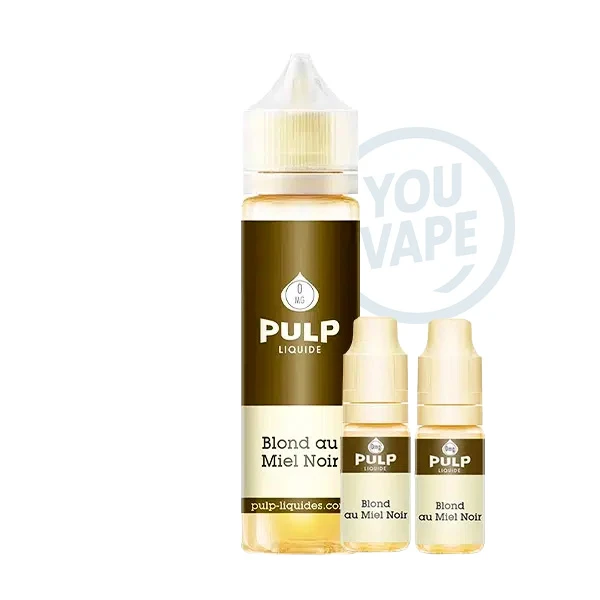 Pack Blond au miel noir de 50ml avec 6mg de nicotine par Pulp