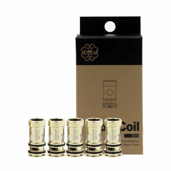 Résistances DotCoil de remplacement de Dotmod, pour sa DotAio V2. et son pod dotstick Revo