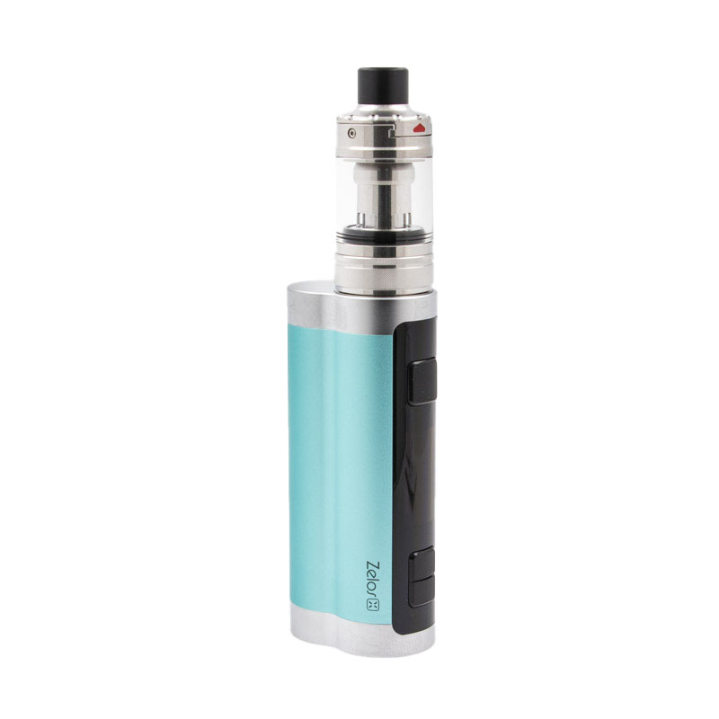 Le kit Zelos X réunit le clearomiseur Nautilus 3²², spécialiste incontesté de l'inhalation indirecte, ou directe restreinte, et la box Zelos X qui, avec son accu 18650 interchangeable, vous offre sa puissance de 80 watts et ses modes complets : Watts, Volts, Température. En acier et en aluminium anodisé, le kit est à la fois robuste et léger. Sa forme en 