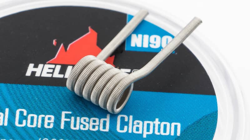 pack 10 coils dual fused clapton ni90 detail hellvape