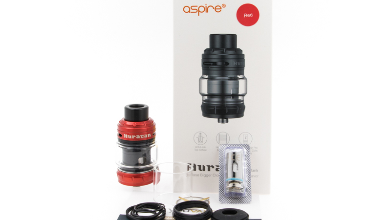 Coffret du clearomiseur Huracan Tank de Aspire