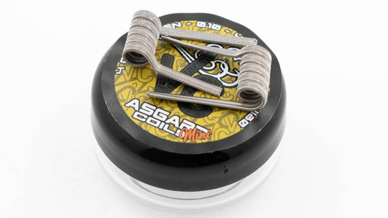 Taillés pour le cloud, pack de 2 Asgard Mini Coils Quad Core Alien 5 spires en Ni80 de 0.10 ohm, à la mesure des atomiseurs de Vaperz Cloud.