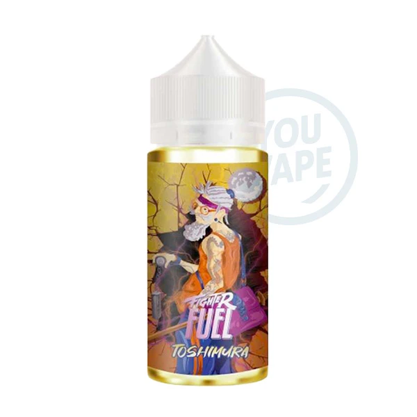 Le e liquide Toshimura de Fighter Fuel vous propose un jus de Poires et de Melons glacés, relevés par une grenade  bien rouge et sucrée.