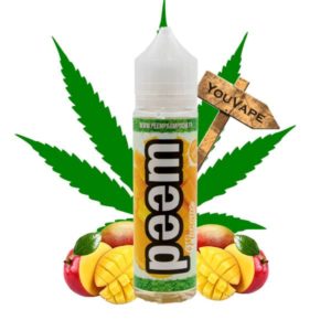 Le e liquide PEEM de Weecl vous propose le peem de la mangue et le paam des terpènes, pour rappeler la variété de cannabis Kush, sans THC, ni CBD.