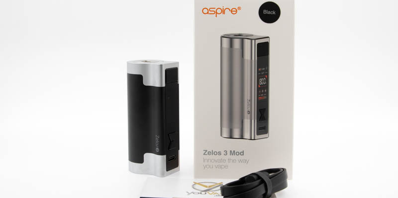 contenu du coffret de la box Zelos 3 de Aspire