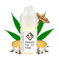 L'arôme concentré Amnesia Cream de Beurk Research vous propose une recette originale de Crème à la vanille parsemée de feuilles de cannabis Amnesia (sans Cbd ni Thc bien sûr).