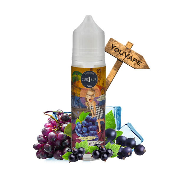 Le e liquide Bamboche à Bordeaux, de la gamme Edition Exagone par Curieux, vous offre une délicieuse grappe de raisin mûrie au soleil, accompagnée de baies de cassis enveloppées d'un vent de fraîcheur.