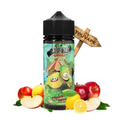 Le e liquide Indiana Pomm's de Movie Juice vous donne l'énergie pour traverser le désert, avec son jus de pommes relevées de citron jaune.