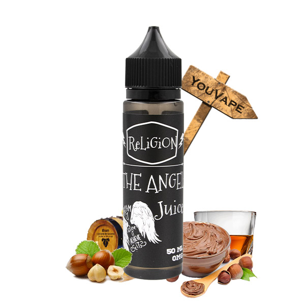 Le e liquide The Angel de Religion Juice vous propose une généreuse crème de noisette, toujours vieillie en fût de chêne et relevée d'un trait de Bourbon.