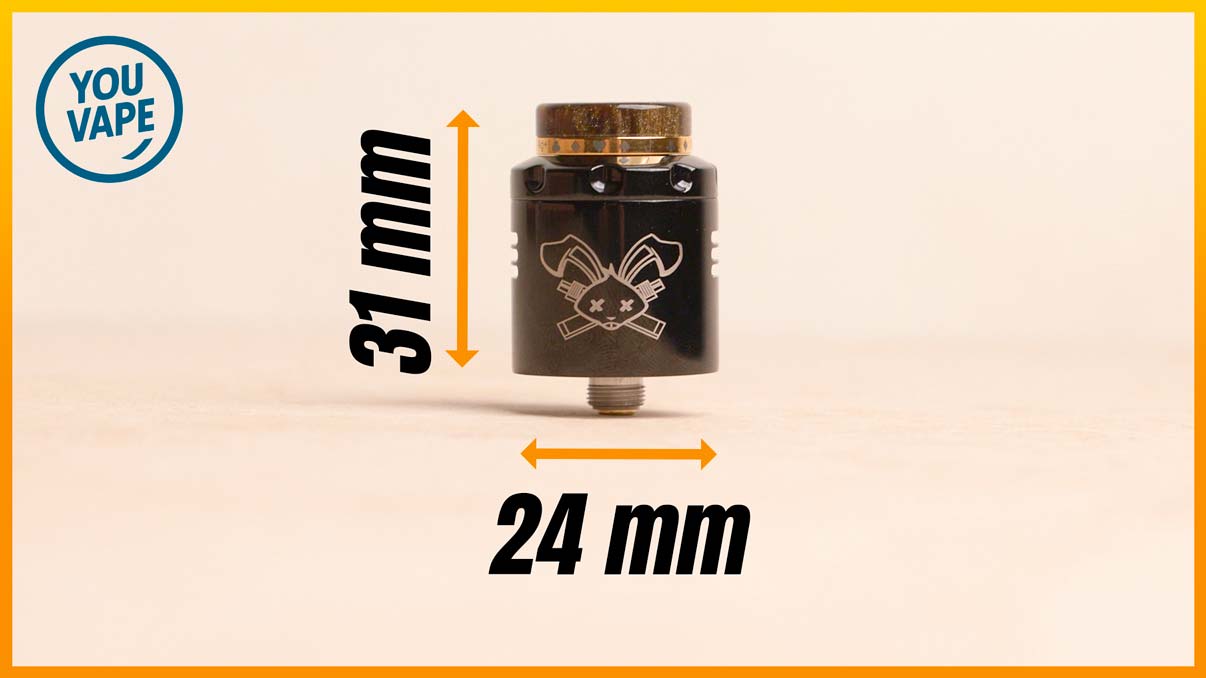 Les dimensions du Dead Rabbit 3 RDA