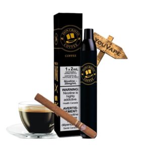 La Puff Coffee est une cigarette électronique jetable qui vous offre 700 bouffées d'un doux cigare cubain, accompagné d'un café expresso.