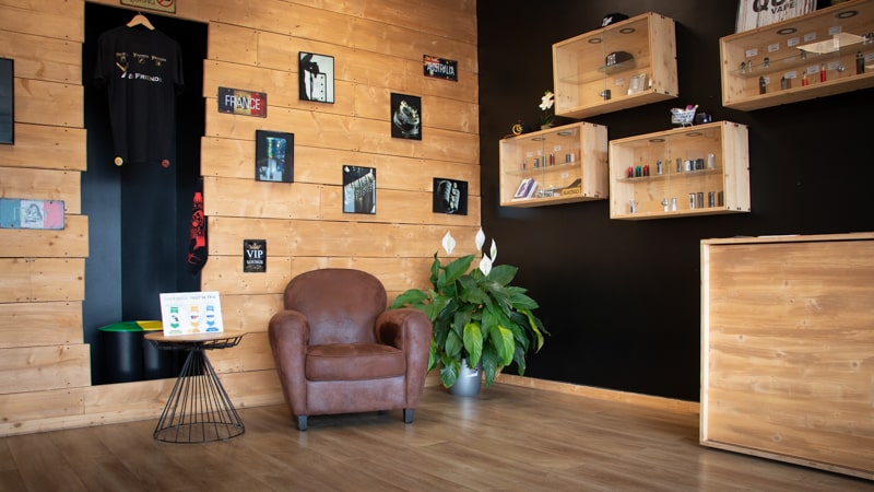 Fauteuil dans la boutique Youvape Castelnau le Lez