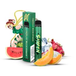 La puff Shaken est une cigarette électronique jetable, qui vous offre 700 bouffées du fameux e-liquide Shaken , délicieux cocktail de fruits givrés composé de melons, pastèques et fruits du Dragon Jaune.