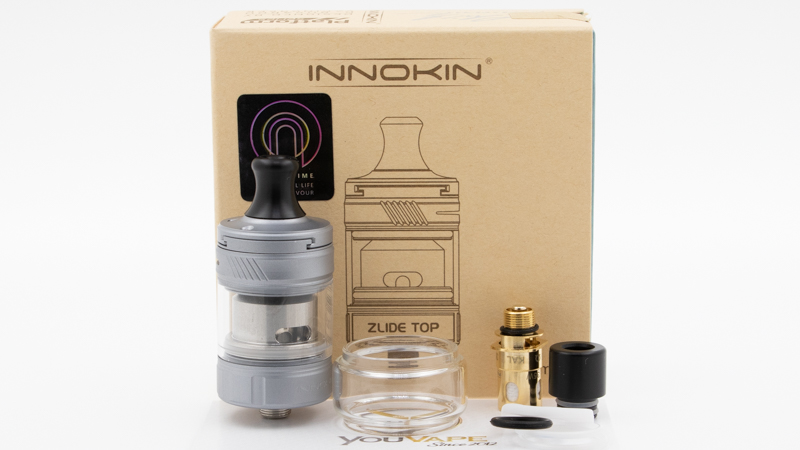 contenu du coffret du Tank Zlide Top de Innokin