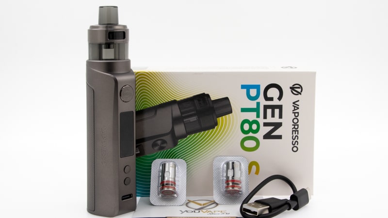 Contenu du coffret du kite Gne PT80S de Vaporesso