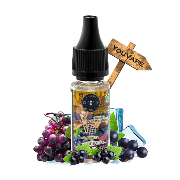 Le e liquide Bamboche à Bordeaux, de la gamme Hexagone par Curieux est un cocktail fruité et frais à base de raisin et de cassis.