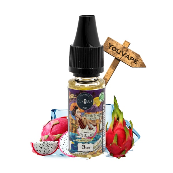 Le e liquide Nice to Meet You de la gamme Hexagone par Curieux est un délice au fruit du dragon frais.