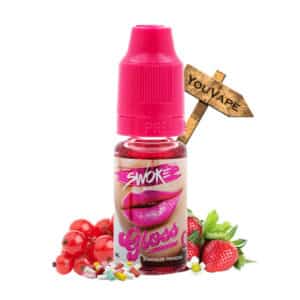 Le eliquide Gloss par Swoke est une saveur revitalisante à base de fraise, de groseille et de chewing gum.