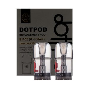 Pack de deux cartouches de rechange de 2ml pour le pod DotPod Nano de Dotmod. Elles sont équipées de résistances intégrées de 0.60, 0.80 et 1 ohm au choix, pour vous offrir des sensations et des quantités de vapeur différentes.