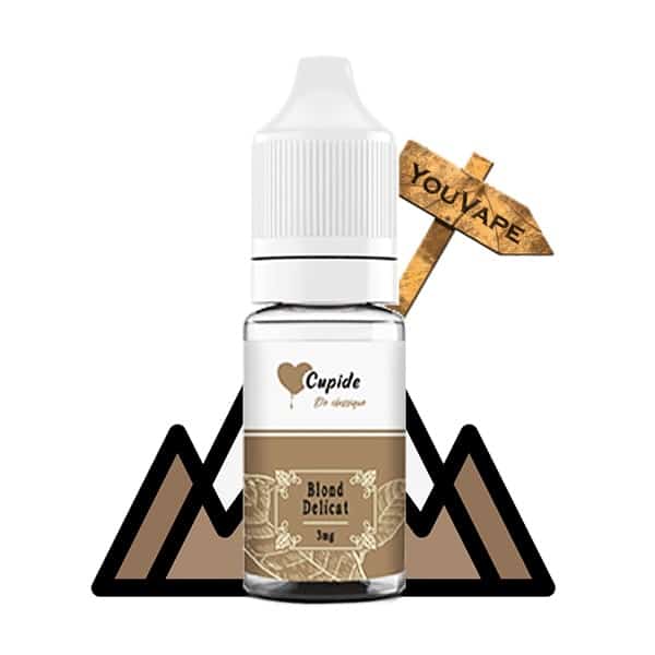 Le e liquide Blond Délicat de Cupide est une saveur de tabac classic blond avec une légère pointe sucrée pour adoucir le tout.