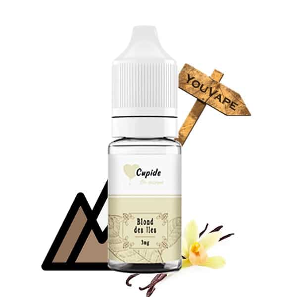 Le e liquide Blond des Iles de Cupide est un classic blond avec des notes subtile de vanille. Un grand classique de la vape.