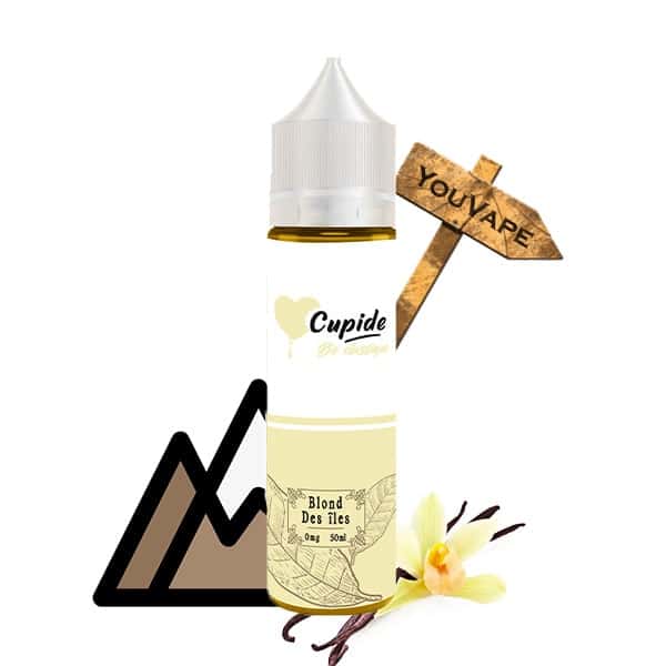 Le e liquide Blond des Iles de Cupide est un classic blond avec des notes subtile de vanille. Un grand classique de la vape.