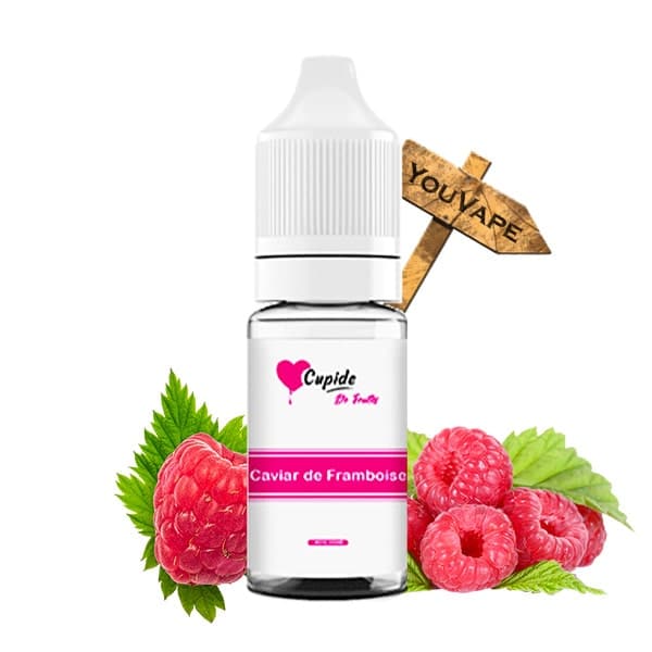 Le e liquide Caviar de Framboise de Cupide vous apporte le meilleur de la framboise qui soit à la fois sucrée et acidulée.