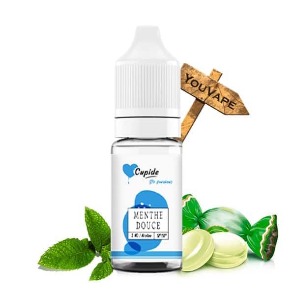 Le e liquide Menthe Douce de Cupide est un bonbon à la menthe à la fois rafraîchissant et sucré pour un pur moment de plaisir.