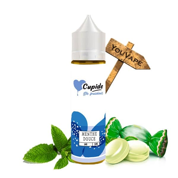 Le e liquide Menthe Douce de Cupide est un bonbon à la menthe à la fois rafraîchissant et sucré pour un pur moment de plaisir.