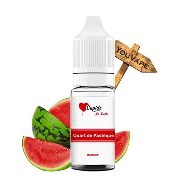 Le e liquide Quart de Pastèque de Cupide vous permet de déguster le coeur sucré, frais et juteux d'une pastèque bien mûre.