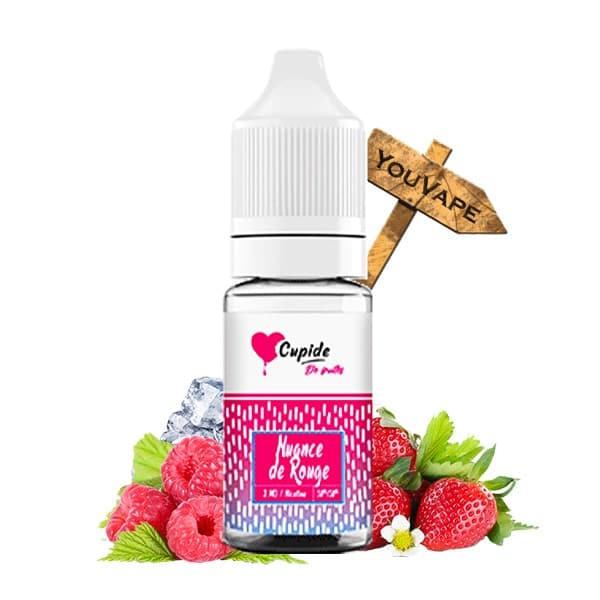 Le e liquide Nuance de Rouge de Cupide est un mélange exquis à base de fruits rouge avec des fraises et de la framboise, le tout sur une note de fraicheur.