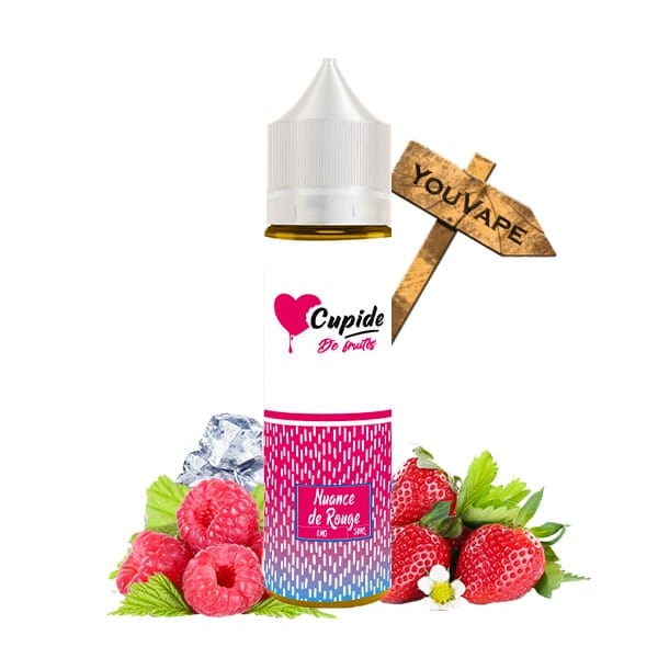 Le e liquide Nuance de Rouge de Cupide est un mélange exquis à base de fruits rouge avec des fraises et de la framboise, le tout sur une note de fraicheur.