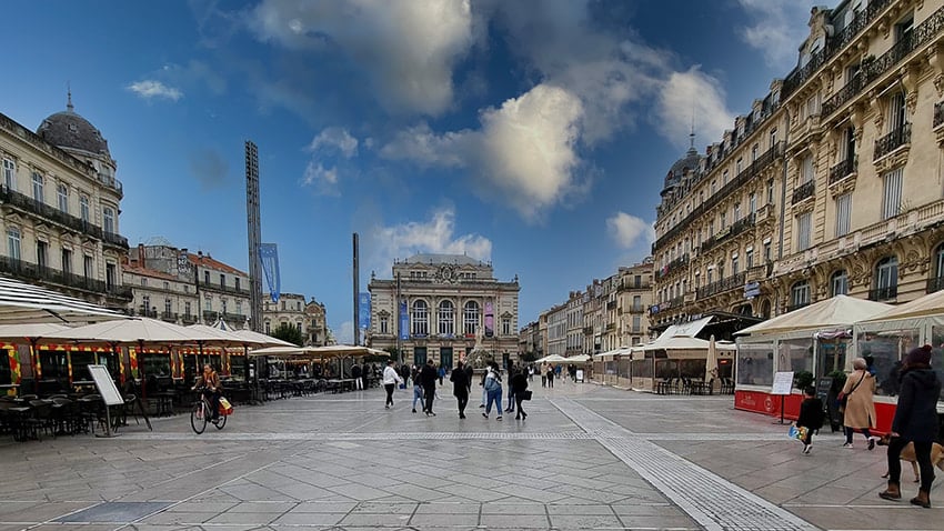 Place de la Comédie à Montpellier